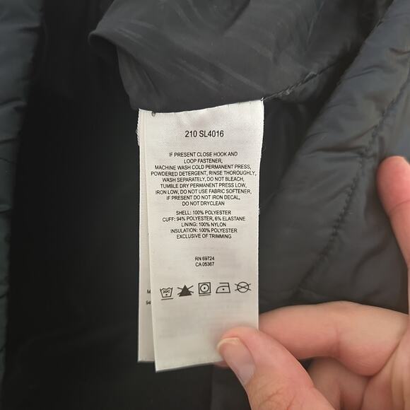 Columbia Jacket Women's‎ Size Medium Black Titanium Quilted Mock Neck Full Zip - Picture 4 of 9